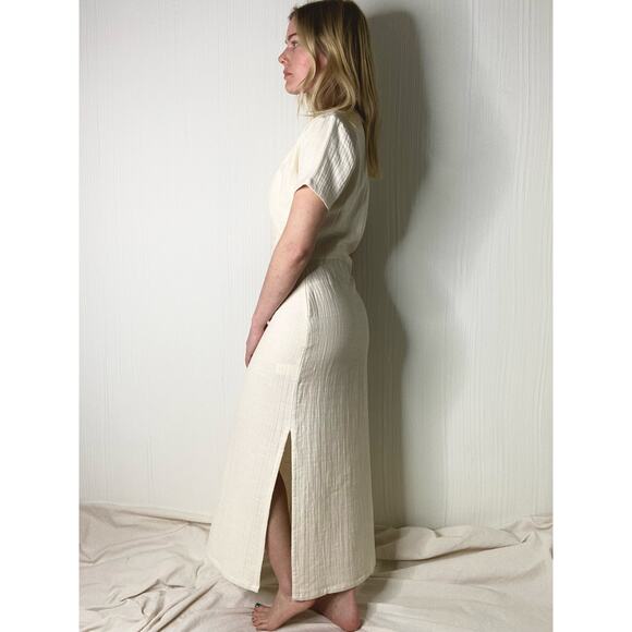 RITA ROW Hedda Cream Gauze Cotton Dress US XS NWT - Picture 5 of 13